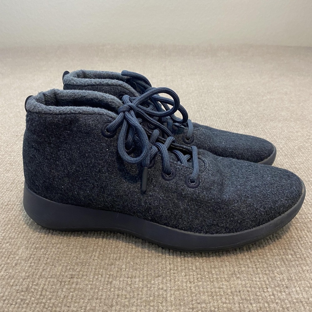 Allbirds Mizzle Shoes Mens Size 10 Blue Wool High Top Casual Sneakers WRUM10‎